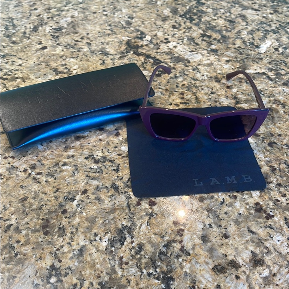 L.A.M.B. Purple Sunglasses with Case